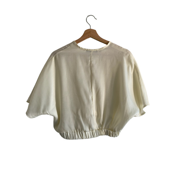 Anel Cropped V-Neck Top - Picture 2 of 3